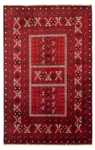 Turkaman tapijt - 243 x 160 cm - donkerrood