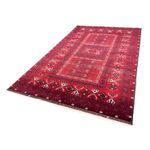 Turkaman Rug - 255 x 151 cm - dark red