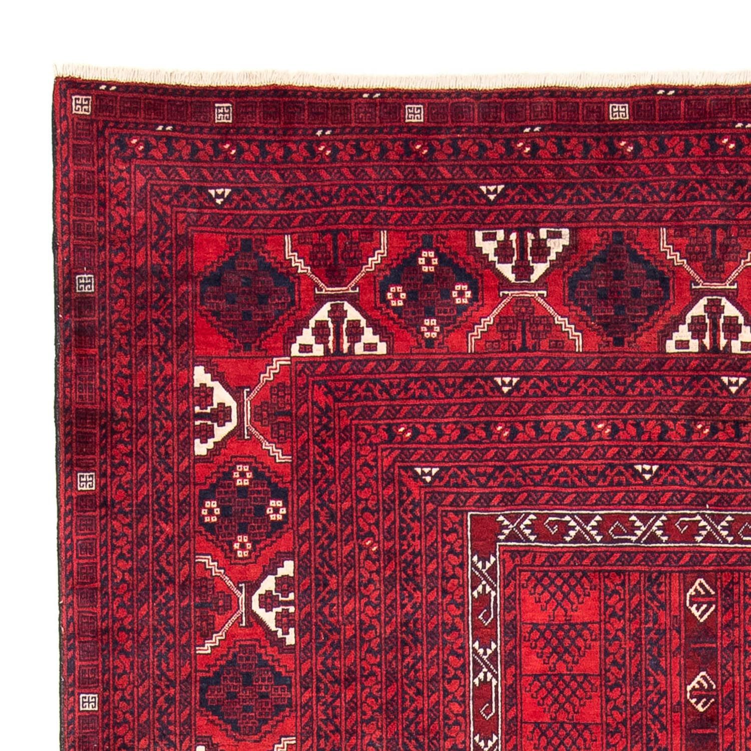 Tapis Turkaman - 240 x 157 cm - rouge foncé