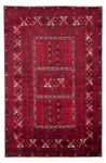 Alfombra Turkaman - 240 x 157 cm - rojo oscuro