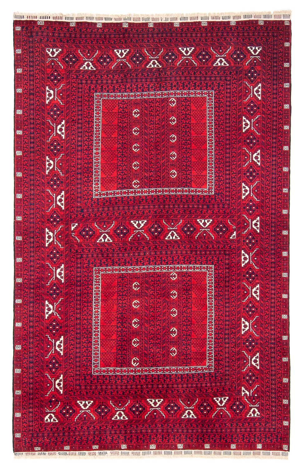 Turkaman tapijt - 233 x 157 cm - donkerrood