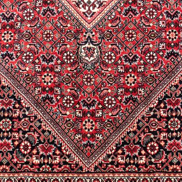 Tapete Persa - Bijar - 250 x 171 cm - vermelho escuro