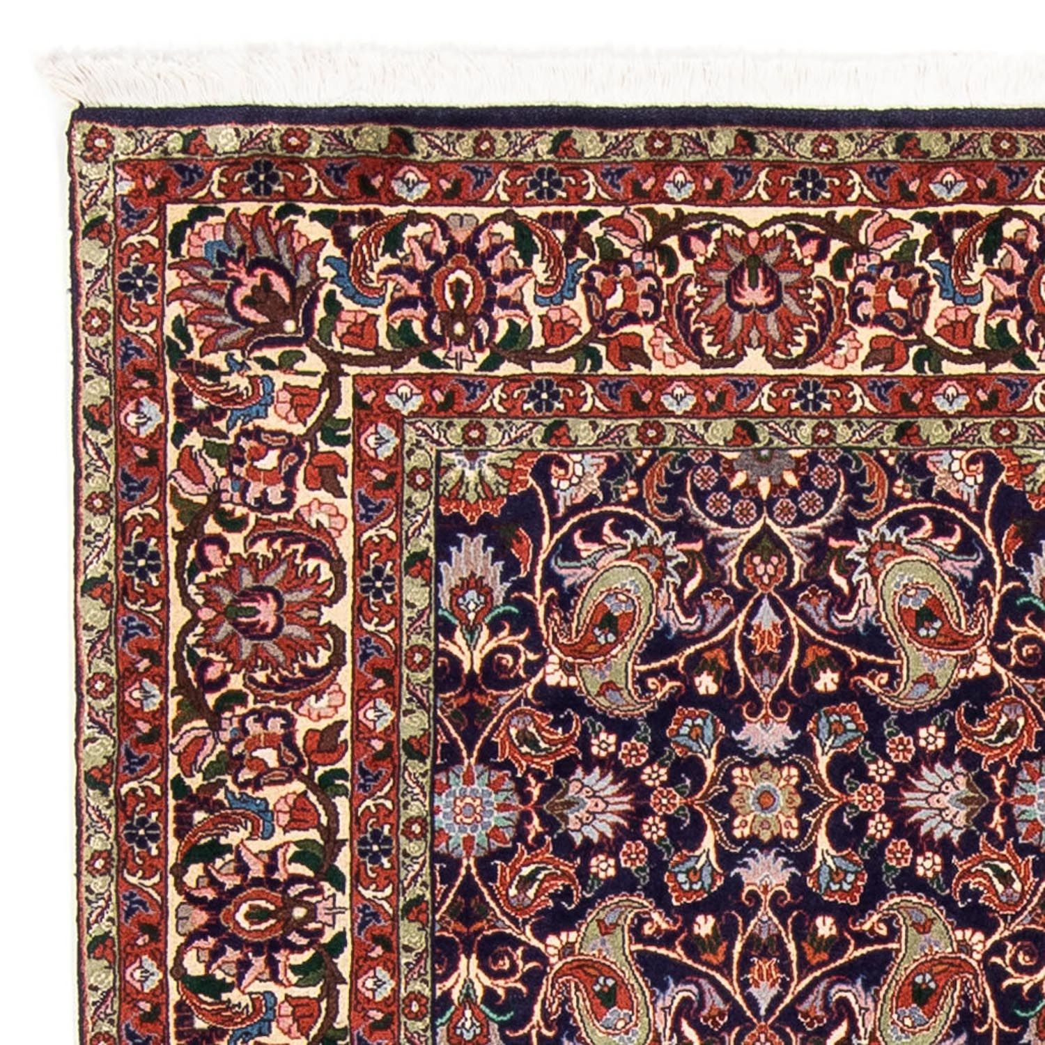 Tapis persan - Bidjar - 247 x 169 cm - bleu foncé