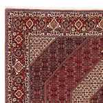Tapis persan - Bidjar carré  - 250 x 250 cm - rouge foncé