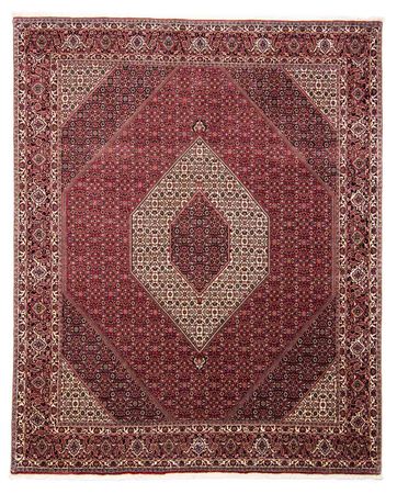 Tapis persan - Bidjar - 303 x 250 cm - rouge foncé