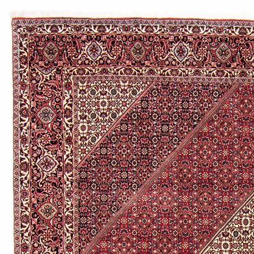 Alfombra persa - Bidjar - 303 x 250 cm - rojo oscuro