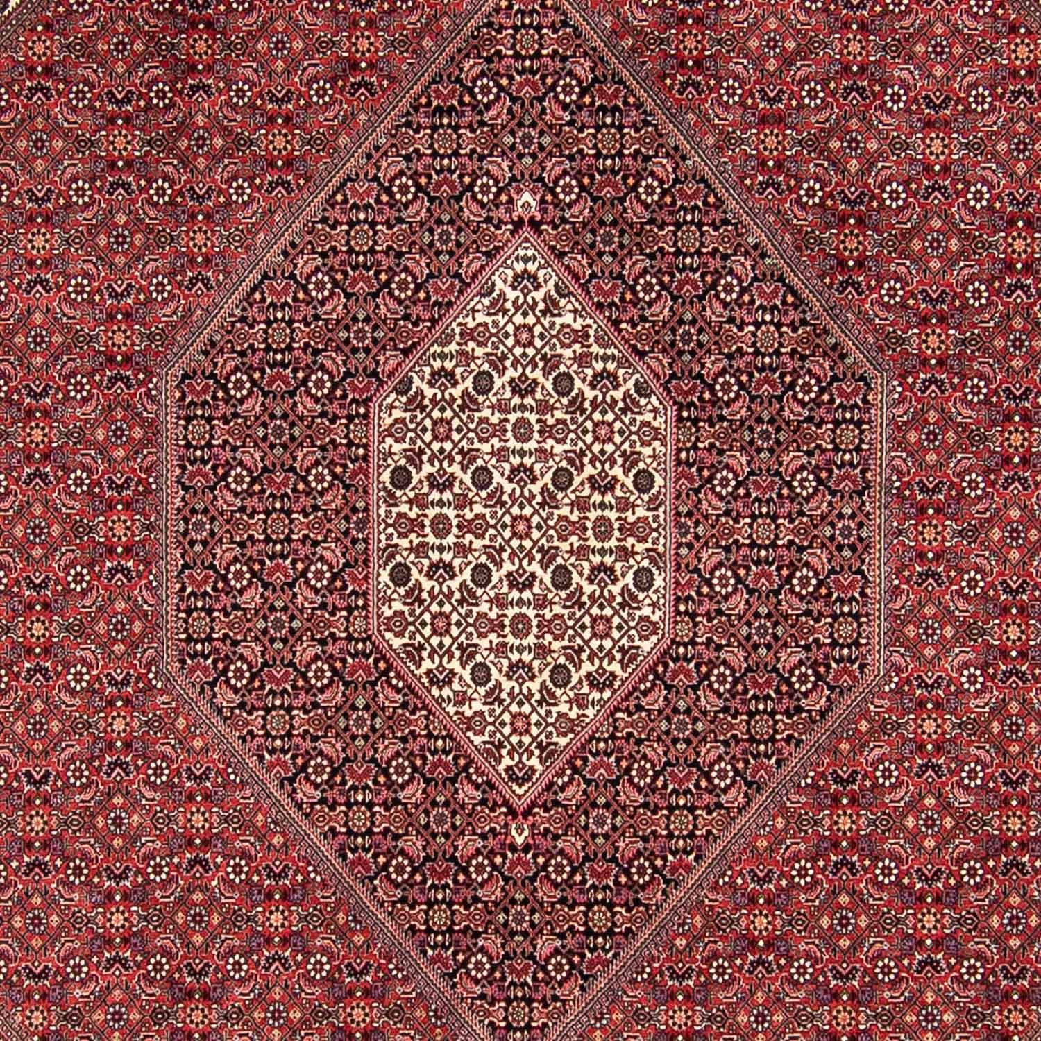 Alfombra persa - Bidjar - 295 x 251 cm - rojo oscuro