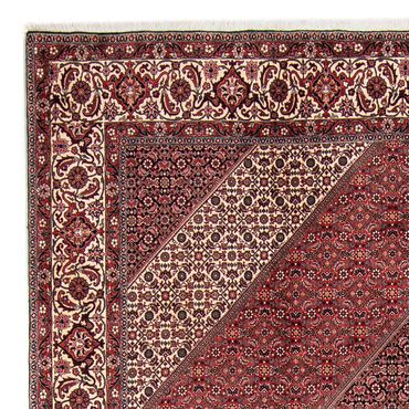 Tapis persan - Bidjar - 295 x 251 cm - rouge foncé