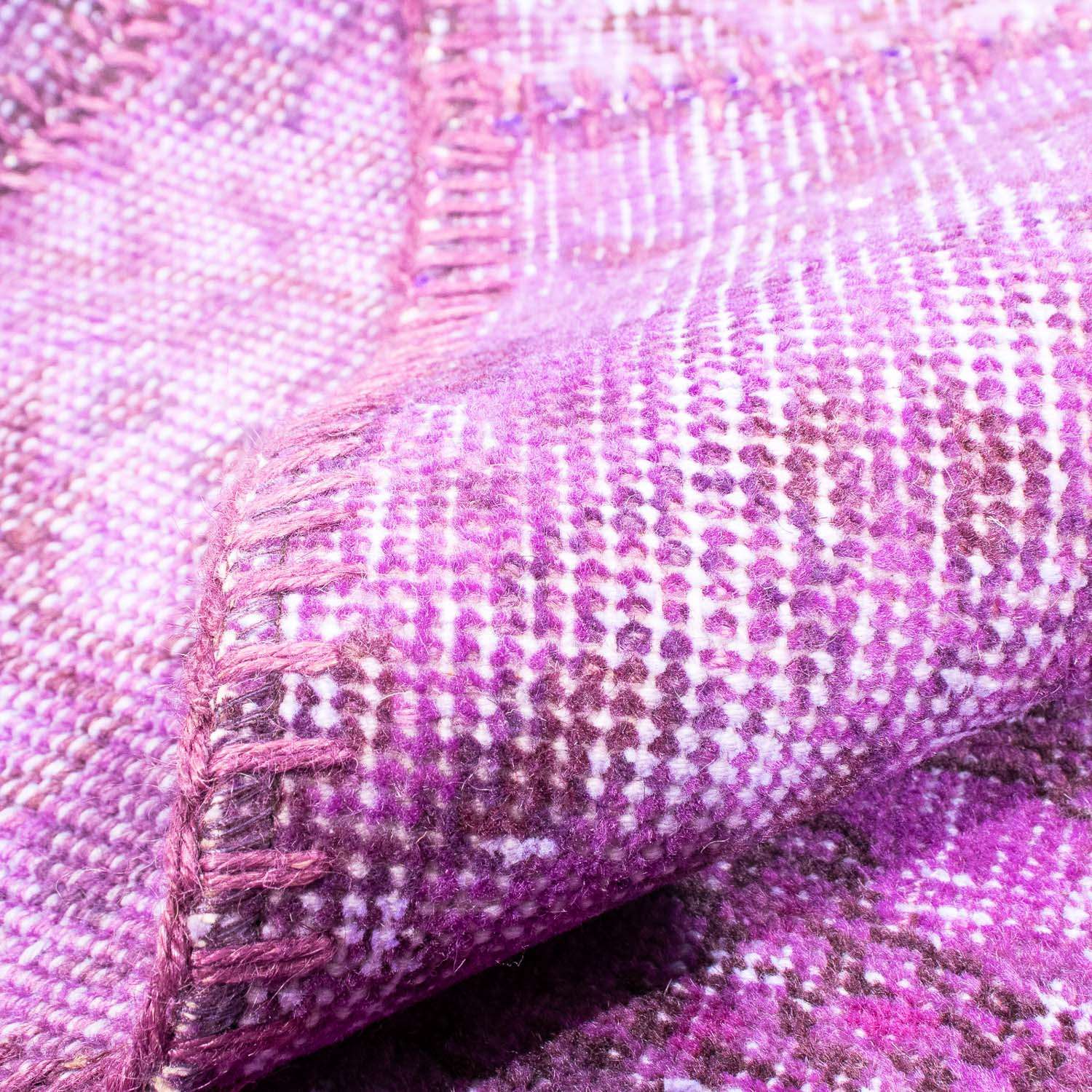 Tapete de trabalho em patchwork - 240 x 170 cm - púrpura
