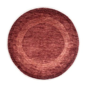 Tapis Ziegler - Moderne ronde  - 157 x 157 cm - rouge foncé