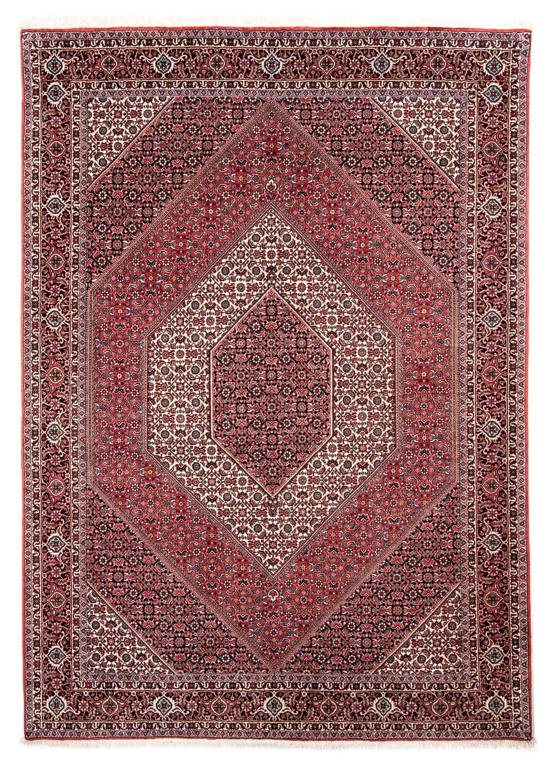 Tapete Persa - Bijar - 237 x 172 cm - vermelho claro