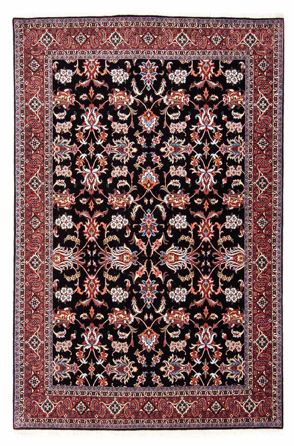 Tapis persan - Bidjar - 244 x 168 cm - bleu foncé