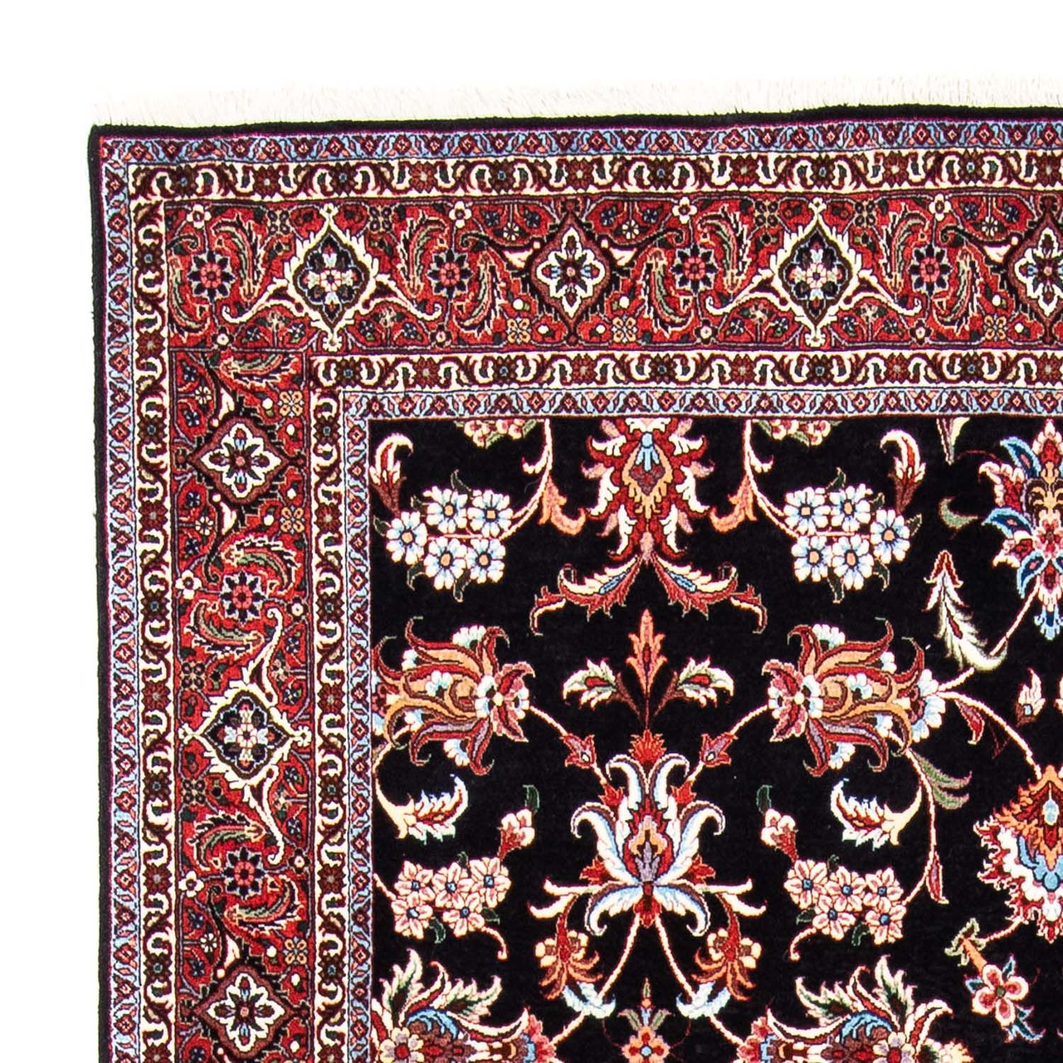 Tapis persan - Bidjar - 244 x 168 cm - bleu foncé