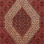 Perský koberec - Bijar - 304 x 251 cm - tmavě červená