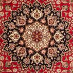 Perzisch tapijt - Tabriz - Royal rond  - 253 x 253 cm - donkerrood