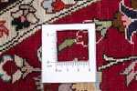 Perský koberec - Tabríz - Královský kulatý  - 150 x 150 cm - tmavě červená