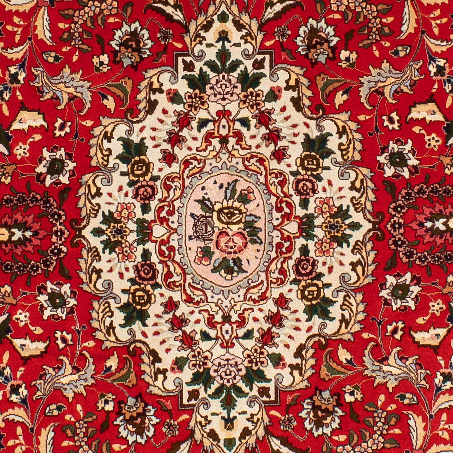 Tappeto Persero - Tabriz - Reale ovale  - 195 x 130 cm - rosso
