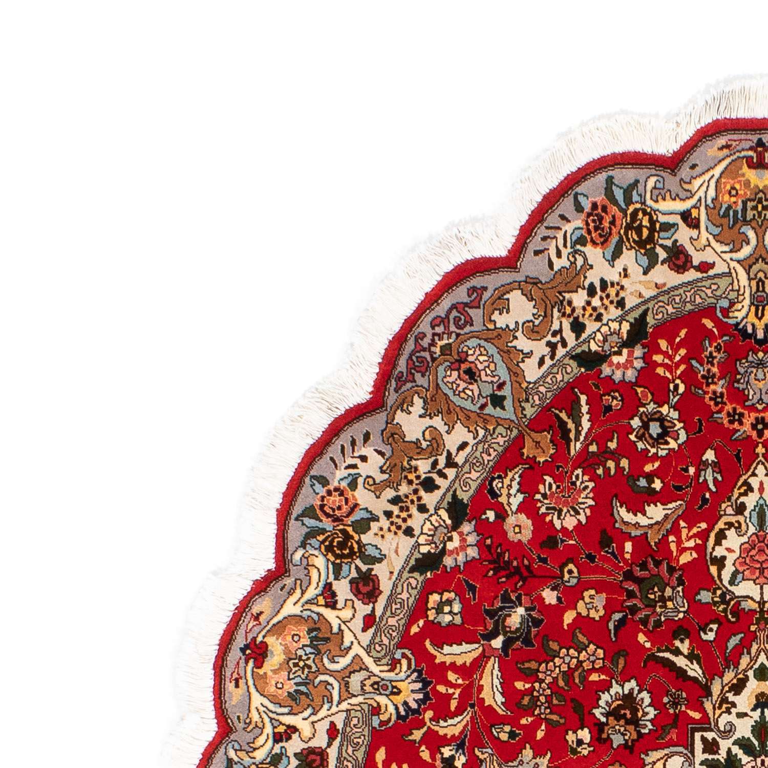 Tapis persan - Tabriz - Royal ovale  - 195 x 130 cm - rouge