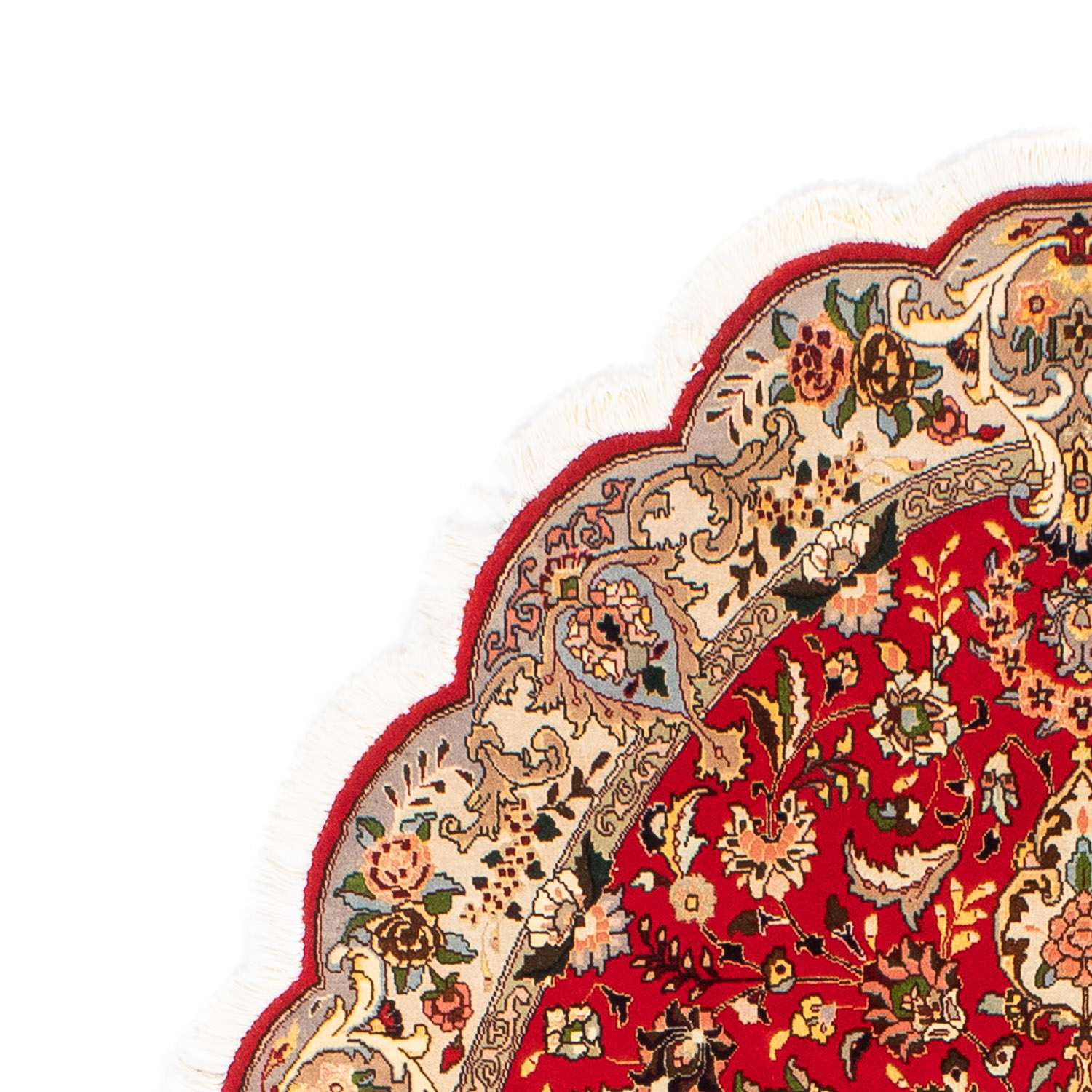 Perský koberec - Tabríz - Královský oválný  - 200 x 130 cm - červená