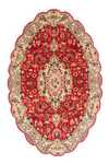 Alfombra Persa - Tabriz - Real oval  - 200 x 130 cm - rojo