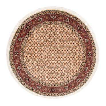 Tapis persan - Tabriz - Royal ronde  - 150 x 150 cm - marron clair