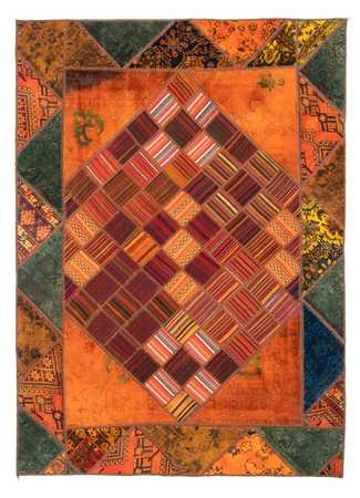 Tapis patchwork - 225 x 164 cm - multicolore