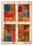 Patchwork-tæppe - 221 x 161 cm - flerfarvet