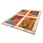 Patchwork tapijt - 221 x 161 cm - veelkleurig