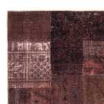 Patchworkový koberec - 233 x 195 cm - tmavě hnědá