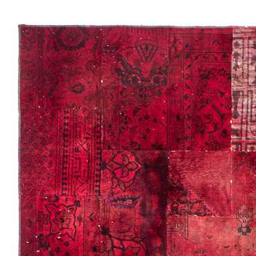 Tappeto Patchwork - 293 x 194 cm - rosso scuro