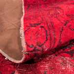 Tapis patchwork - 293 x 194 cm - rouge foncé