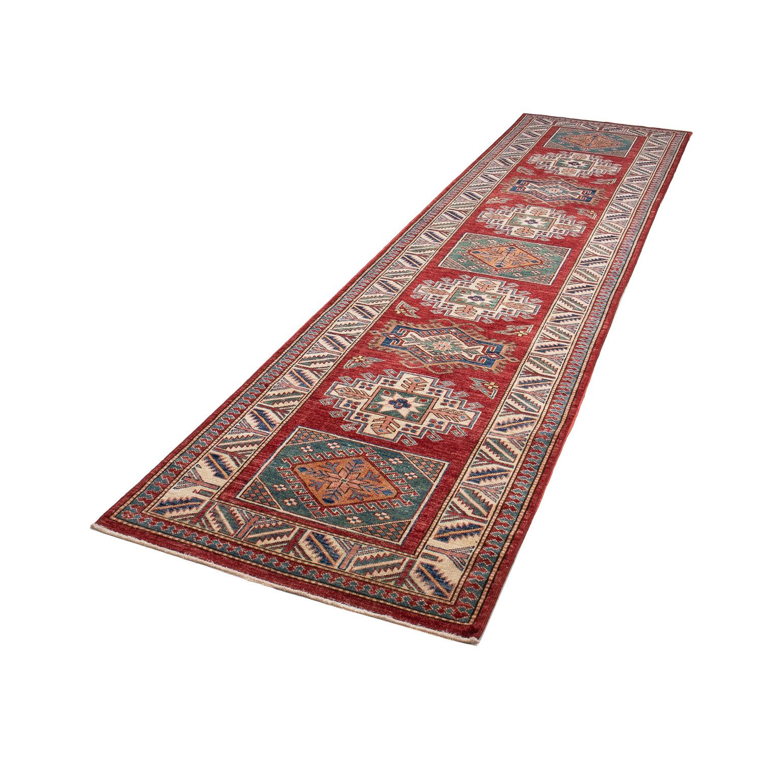 Runner Ziegler Rug - Kazak - 327 x 79 cm - dark red