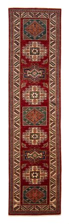 Corredor Tapete Ziegler - Kazak - 327 x 79 cm - vermelho escuro