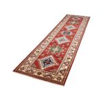 Loper Ziegler Tapijt - Kazak - 312 x 77 cm - donkerrood