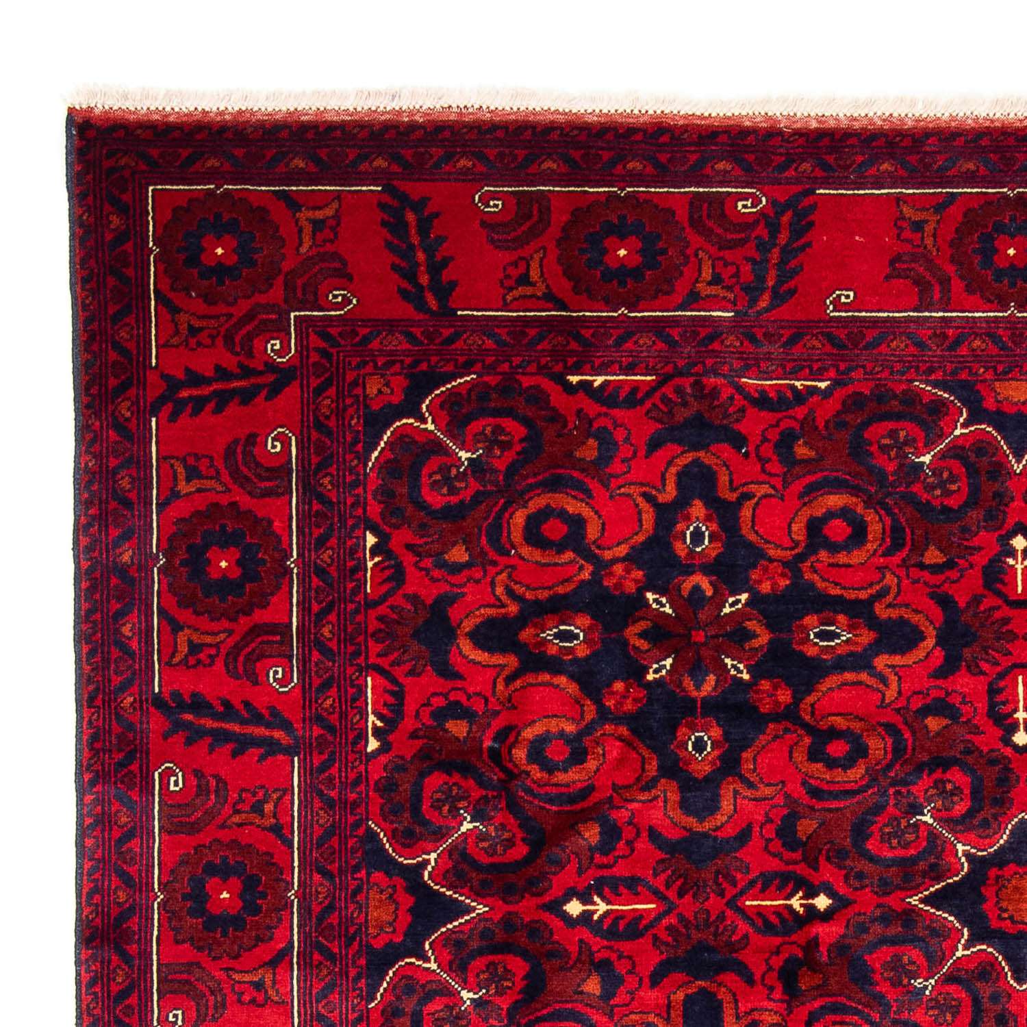 Tappeto afgano - Kunduz - 282 x 200 cm - rosso scuro