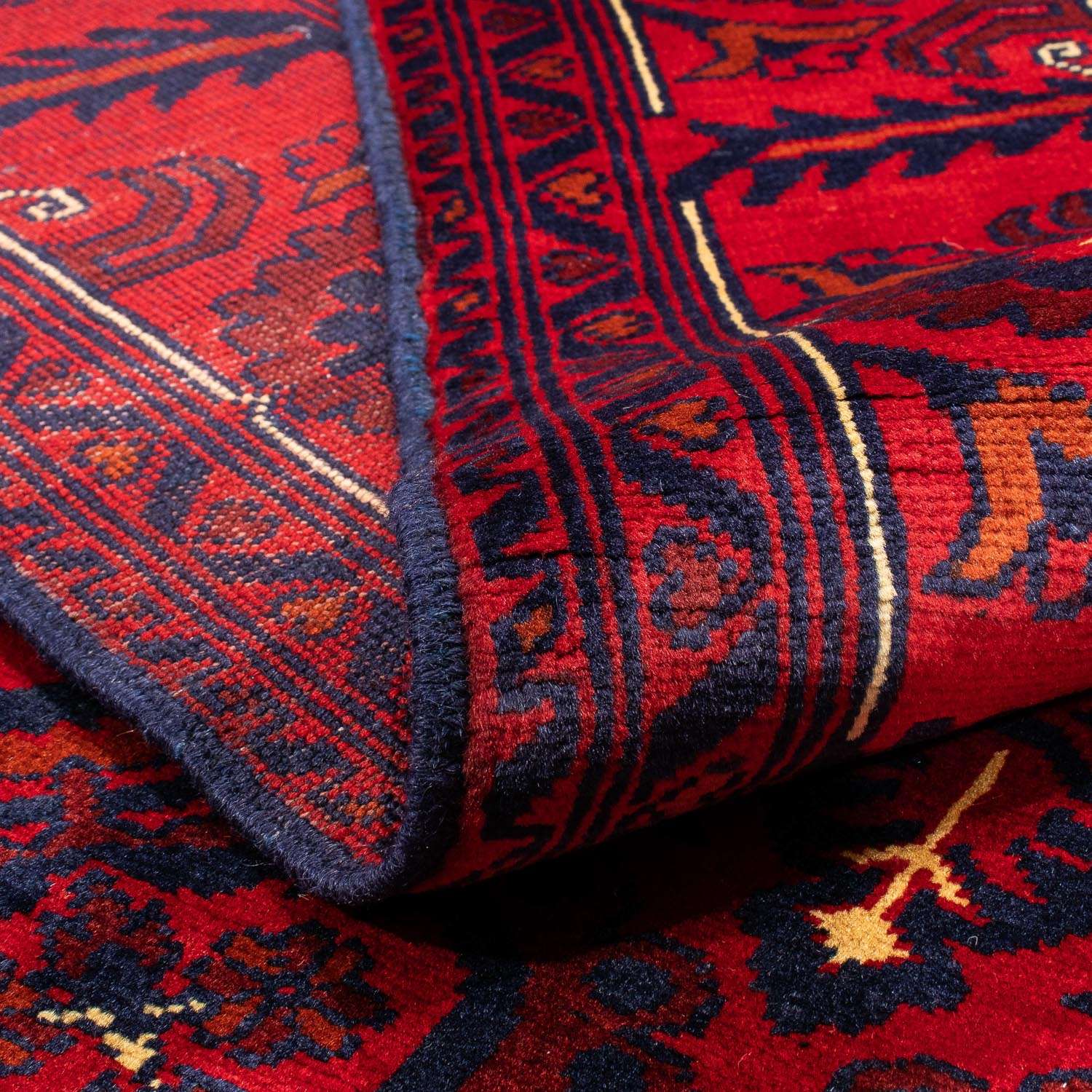 Afghaans tapijt - Kunduz - 282 x 200 cm - donkerrood