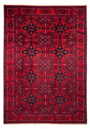 Alfombra afgana - Kunduz - 282 x 200 cm - rojo oscuro