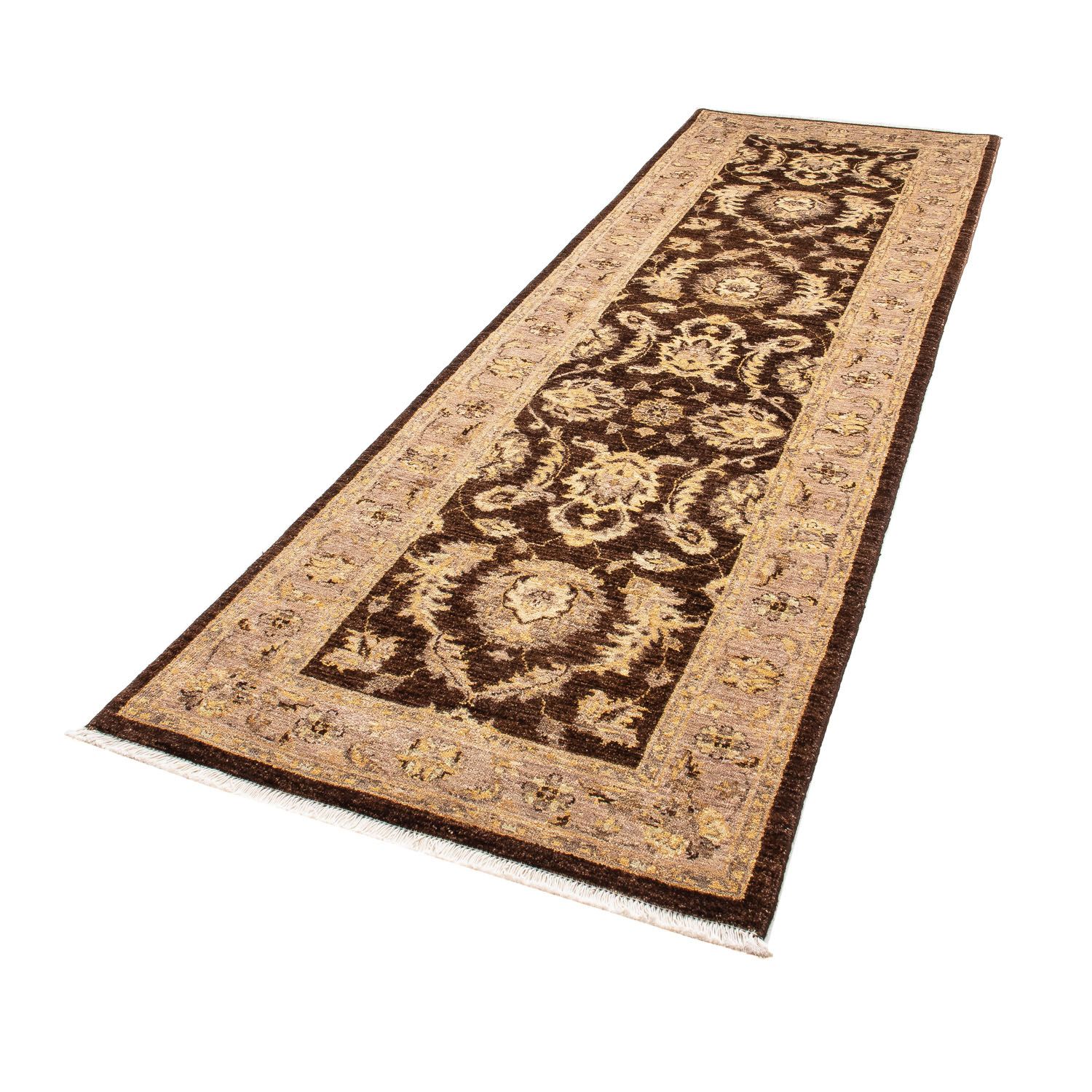 Tapis de couloir Tapis Ziegler - 299 x 90 cm - marron foncé