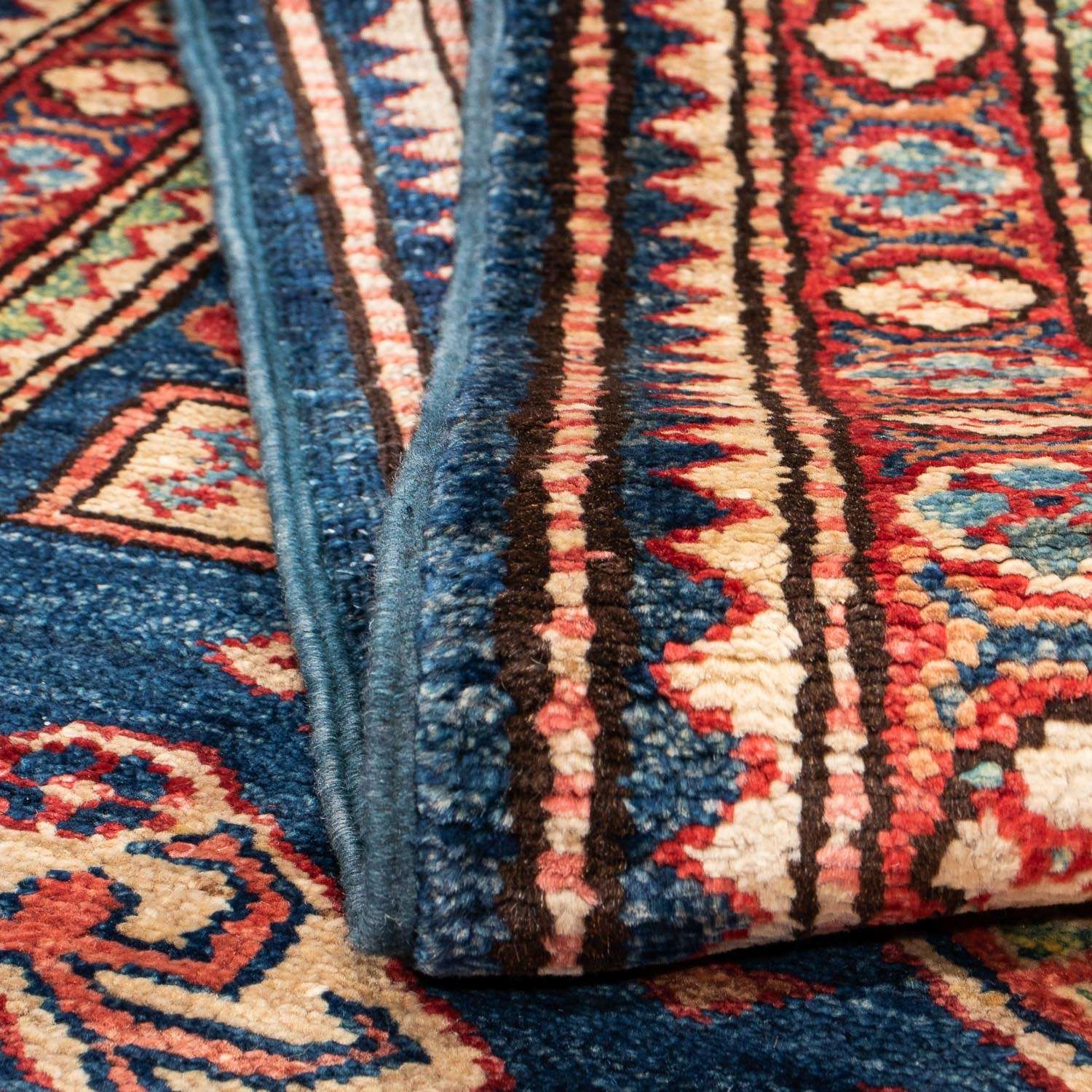 Runner Zieglerův koberec - Kazak - 298 x 78 cm - modrá