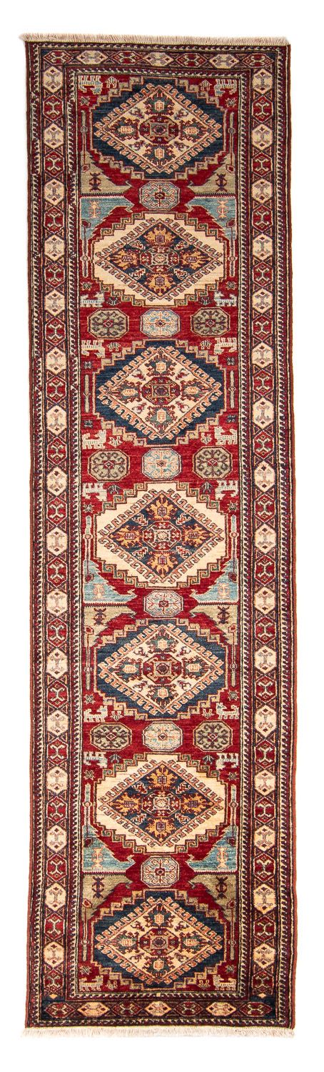 Corredor Tapete Ziegler - Kazak - 300 x 76 cm - vermelho escuro