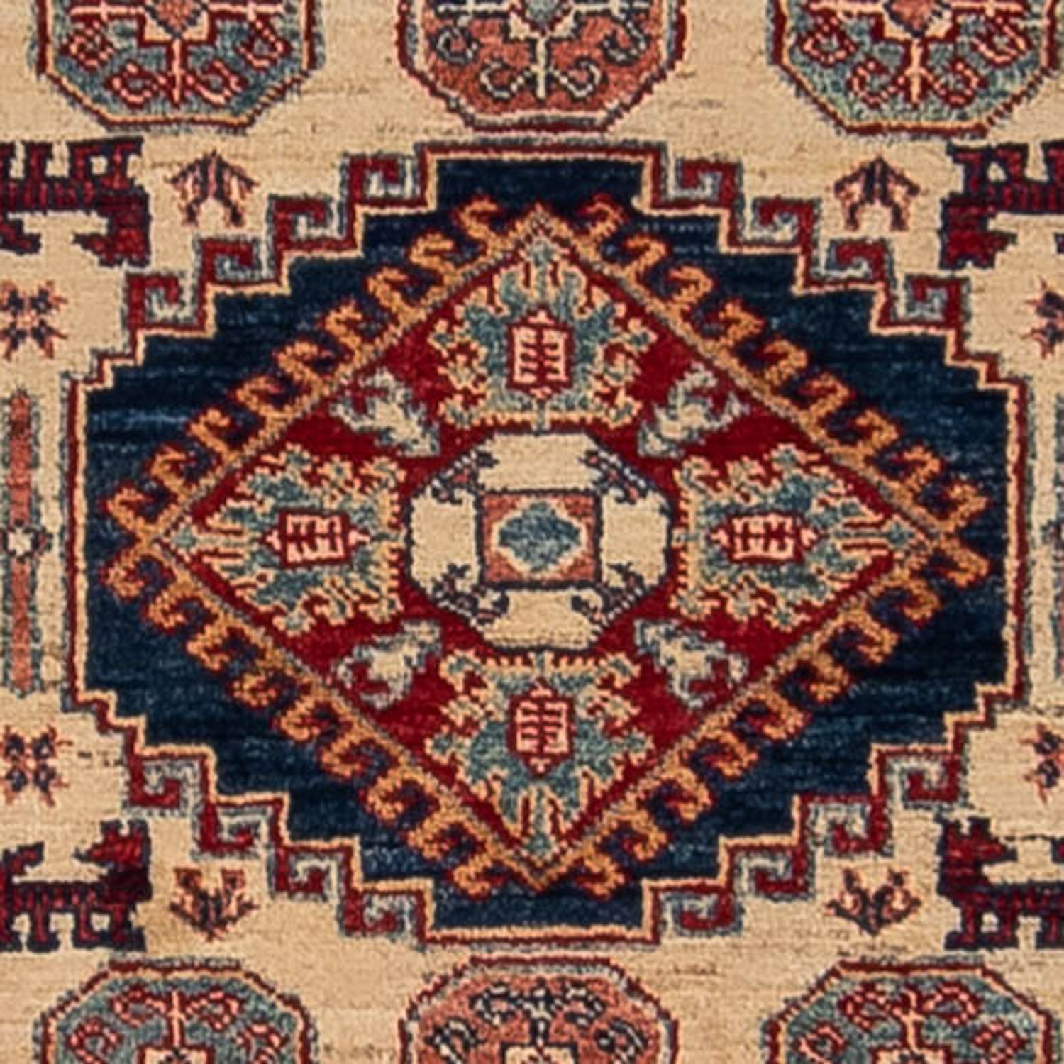 Loper Ziegler Tapijt - Kazak - 305 x 76 cm - donkerblauw