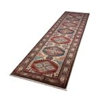 Loper Ziegler Tapijt - Kazak - 305 x 76 cm - donkerblauw