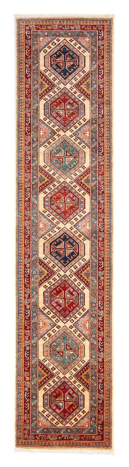 Biegacz Dywan Ziegler - Kazak - 309 x 74 cm - wielokolorowy