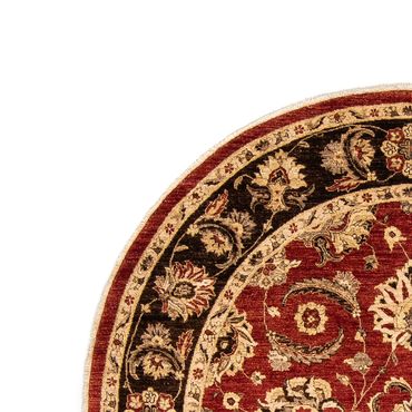 Ziegler Rug round  - 248 x 239 cm - dark red