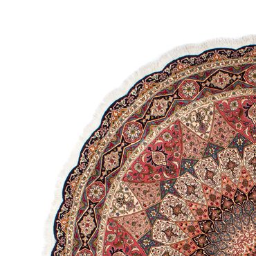 Perzisch tapijt - Tabriz - Royal rond  - 250 x 250 cm - veelkleurig