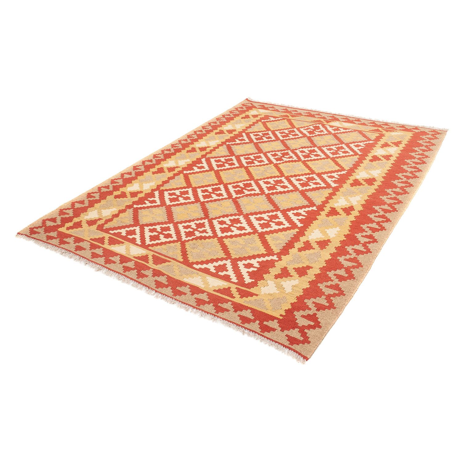 Alfombra Kelim - Oriental - 215 x 152 cm - rojo