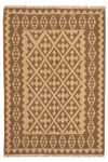 Kelim-tæppe - orientalsk - 203 x 165 cm - lys brun