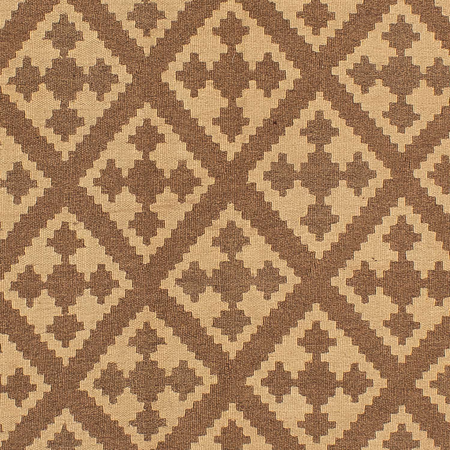 Kelimský koberec - Orientální - 212 x 163 cm - světle hnědá