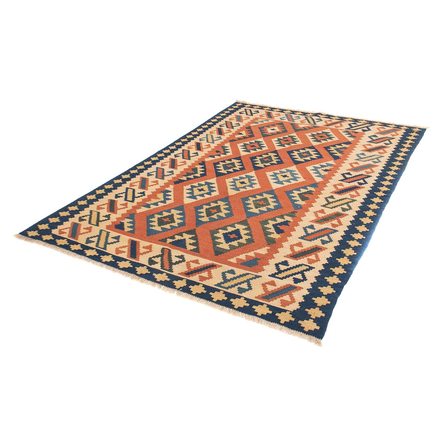 Alfombra Kelim - Oriental - 210 x 149 cm - marrón