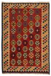 Tapis Kelim - Oriental - 212 x 152 cm - rouge foncé